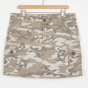 ROUTE 66 Women’s Vintage Camo Denim Mini Skort